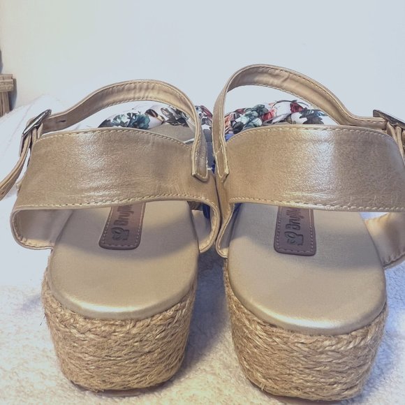 Brujilda Handmde Leather/Espadilas/Sandals-Columbia-Sz 39 (US 8) Spring-Gold - Picture 9 of 15